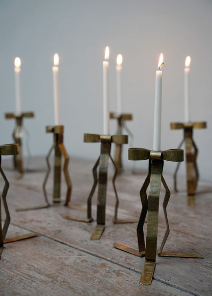 Bow Candle Holder - Brass