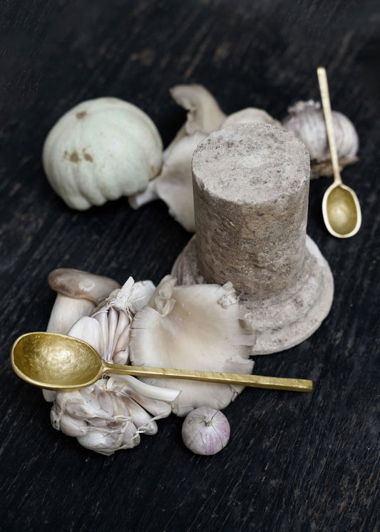 Narrow Spoons in Brass