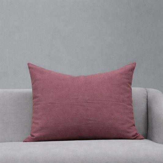 LINEN CUSHION COVER LARGE - PAPRIKA