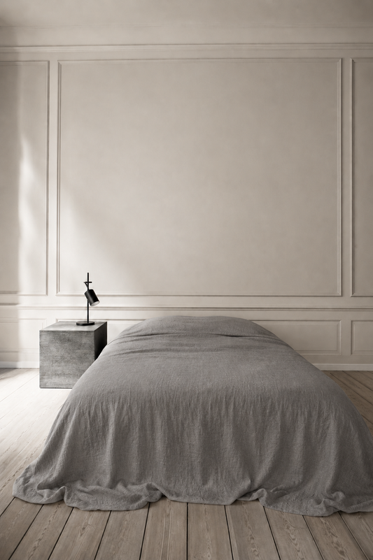 Linen Bedspread - Fumo