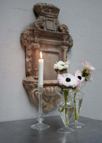 Mouth Blown Glass Candleholder - Small