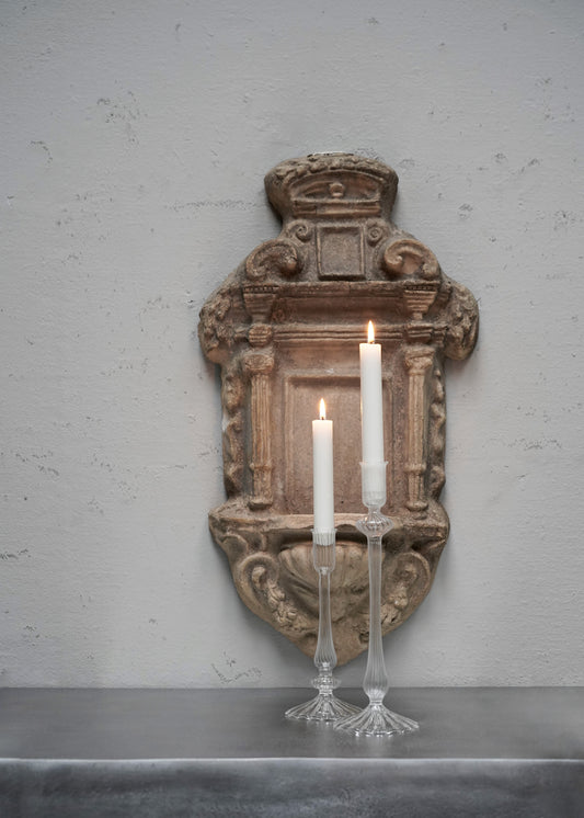 Mouth Blown Glass Candleholder - Large