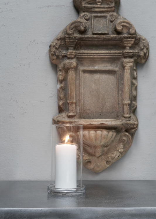Glass cylinder candle holder - Small