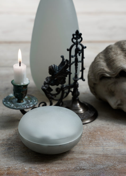 "MATTE JAR WITH LID" BY OLIVER GUSTAV