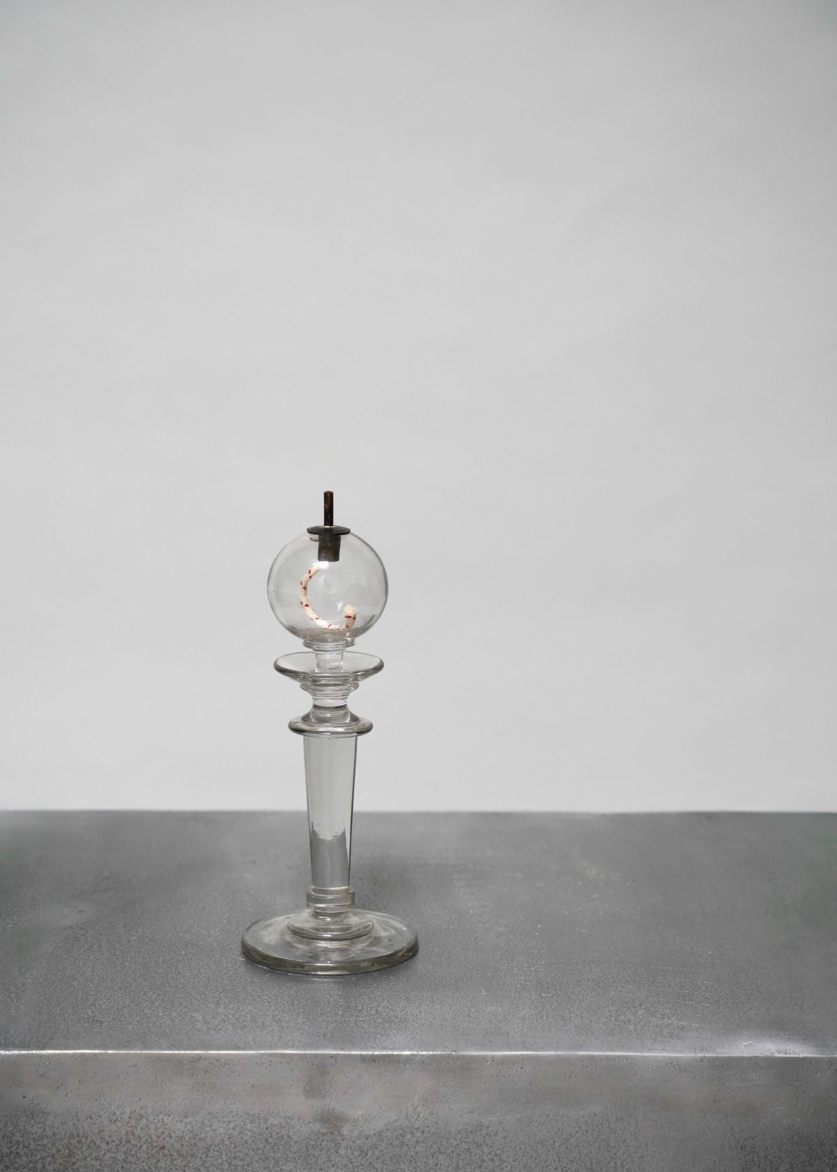 French 20th century oil lamp