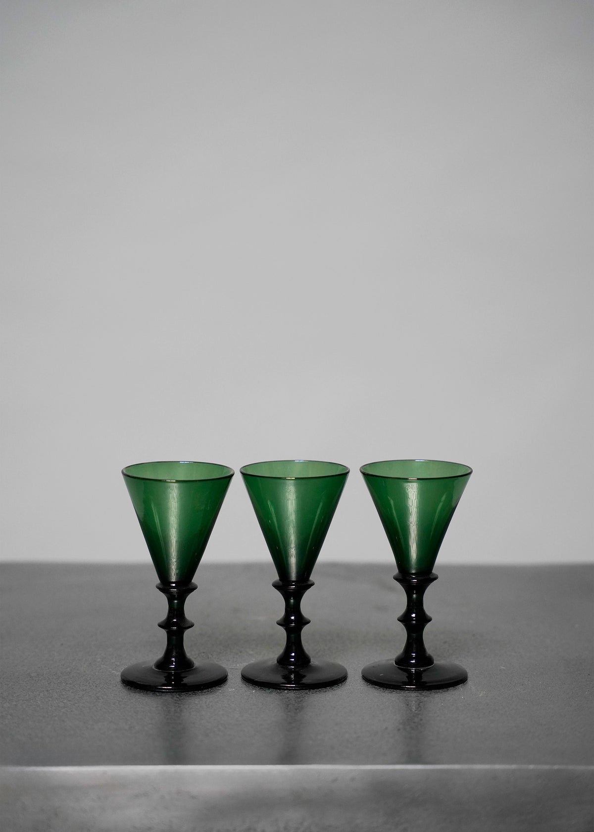 Green Glassware - 5 pieces