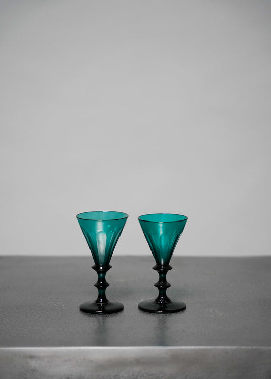 Green Glassware - 4 pieces