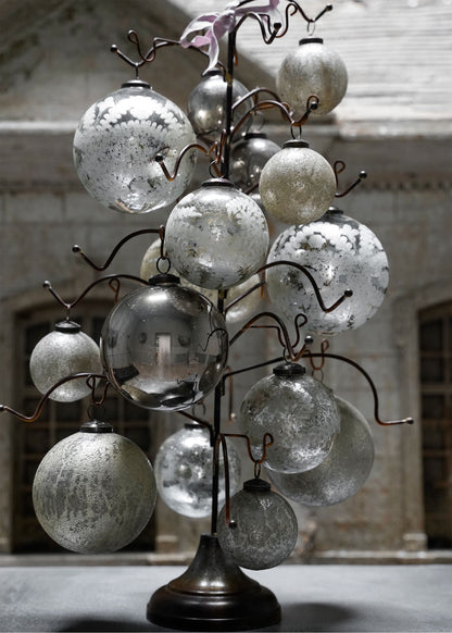 Rusty Iron tree with ornaments