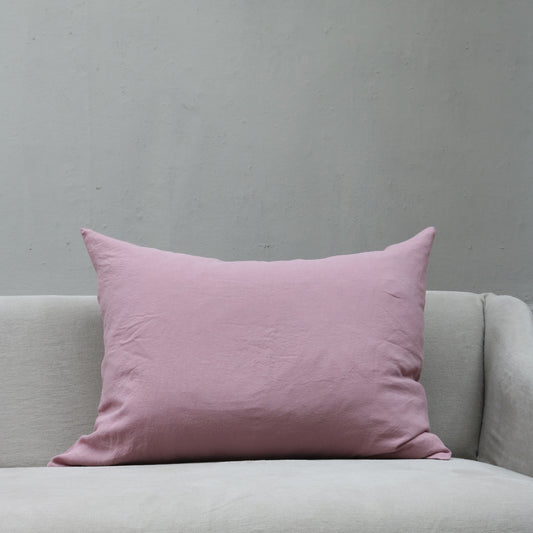 LINEN CUSHION COVER LARGE - Lilac