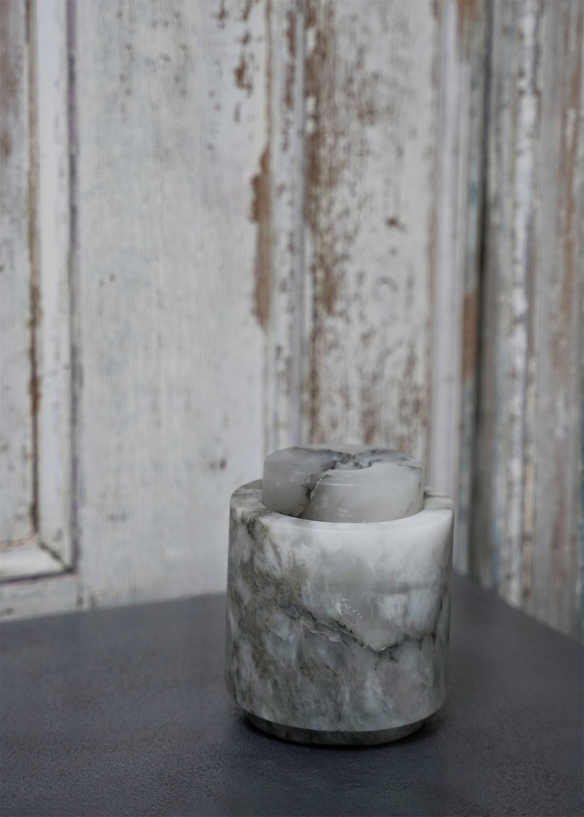 Petite Vase alabaster grey by Michaël Verheyden