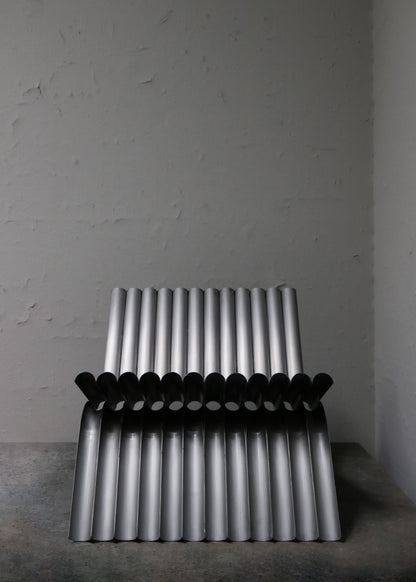 LOUNGE CHAIR IN STEEL BY MANU BANO