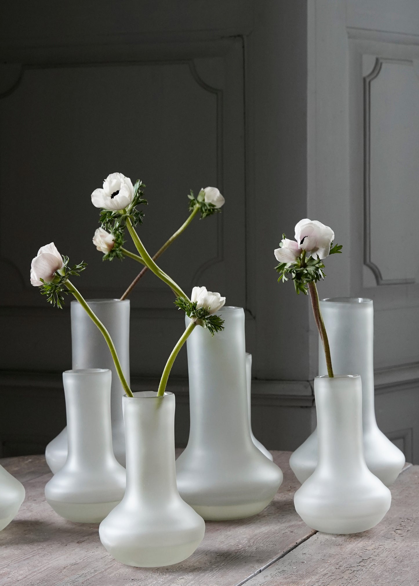 Matte Glass vases by Oliver Gustav