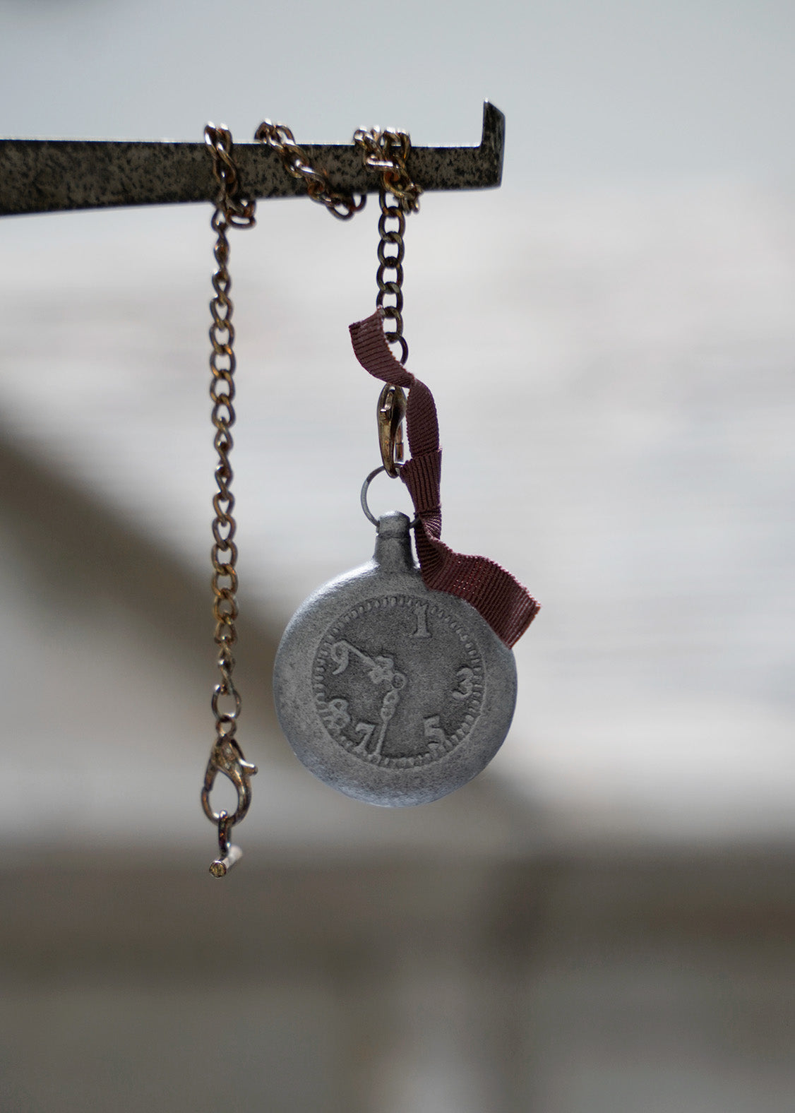 Aluminum Pocket Watch with Chain - Small/Large