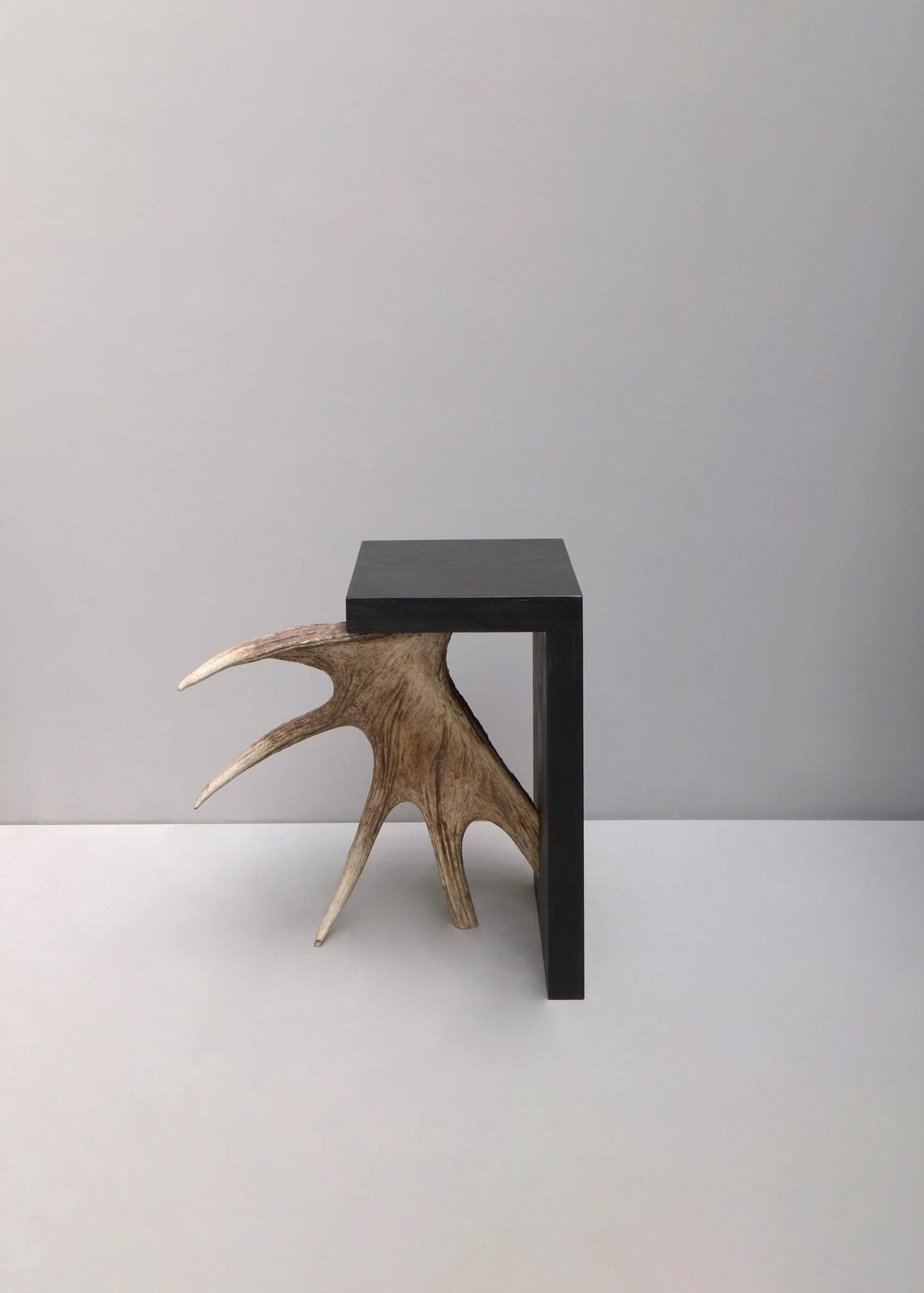 Stag T Side Table in Black by Rick Owens
