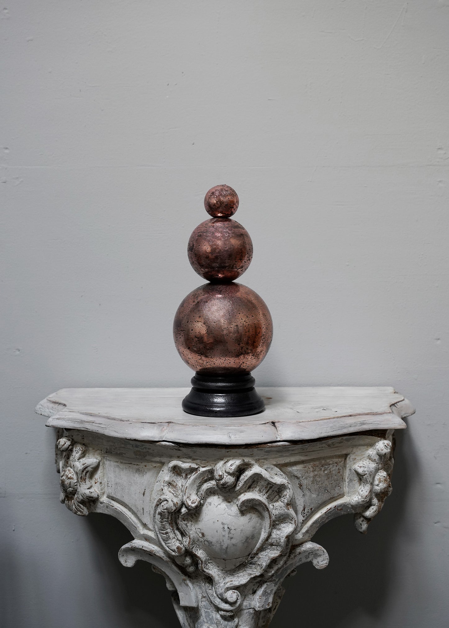 Snowman on aluminum stand in Pink - Small