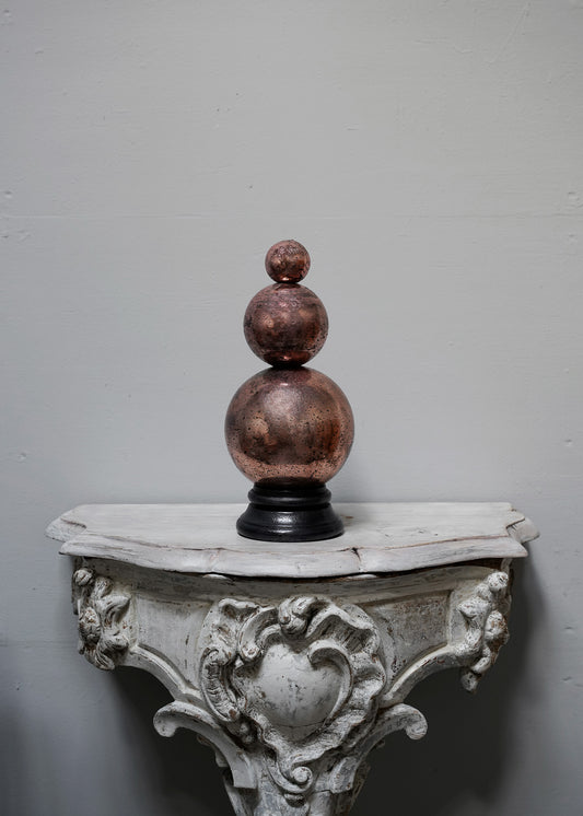 Snowman on aluminum stand in Pink - Small