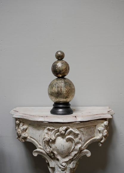 Snowman on aluminum stand in Silver - Small