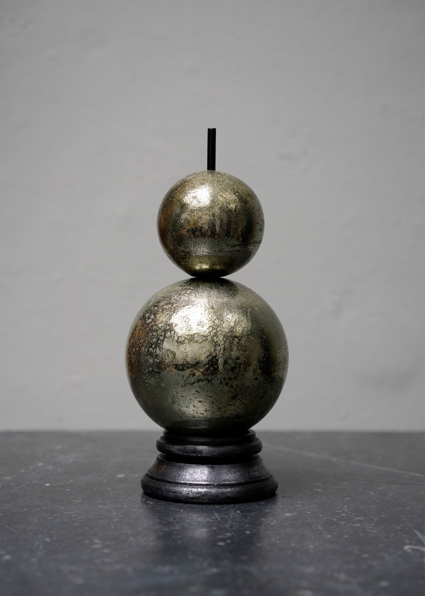 Snowman on aluminum stand in Green - Small