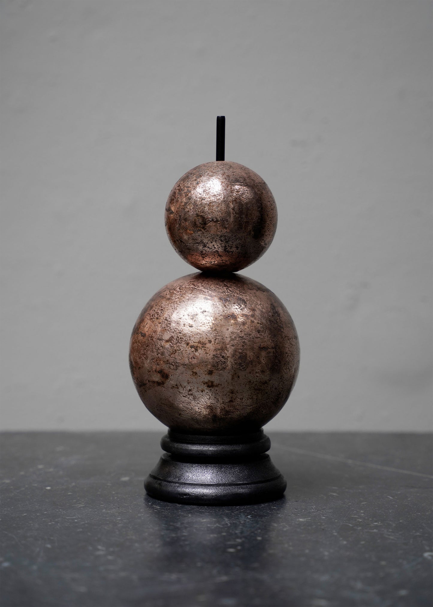 Snowman on aluminum stand in Pink - Small