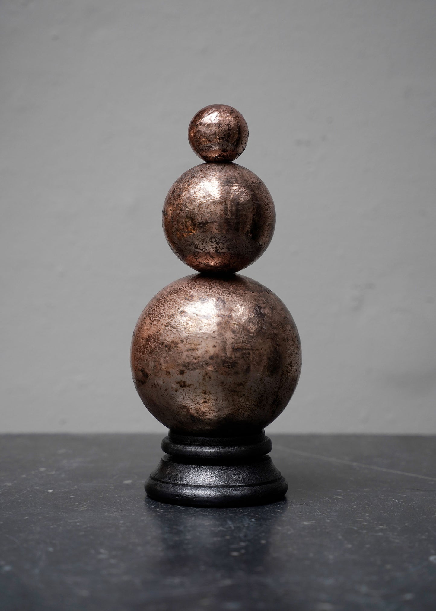 Snowman on aluminum stand in Pink - Small