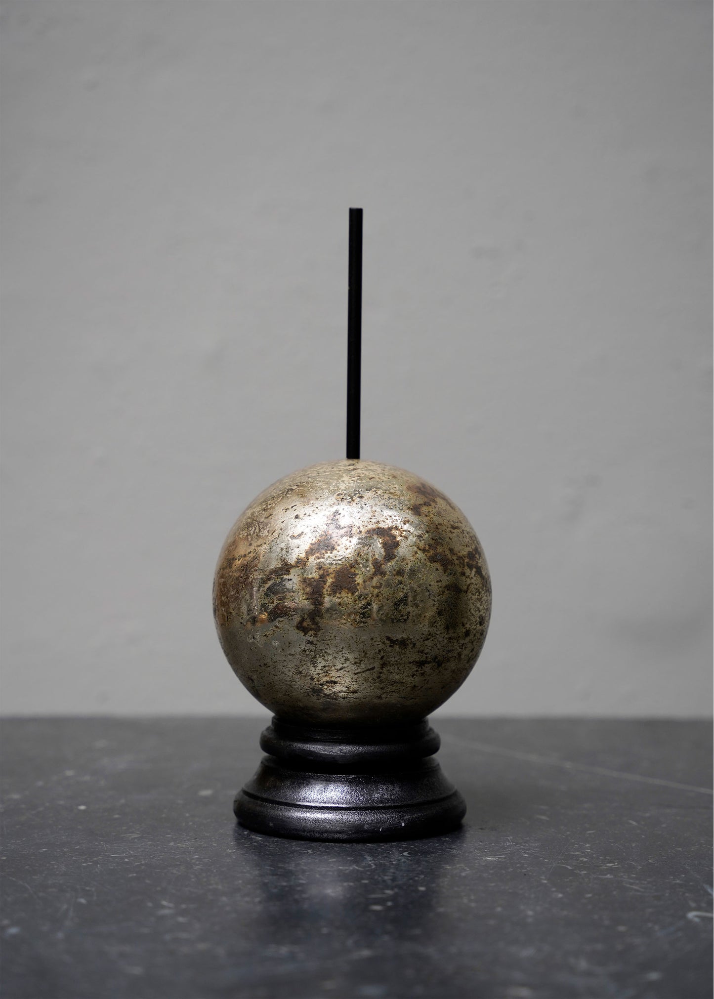 Snowman on aluminum stand in Silver - Small