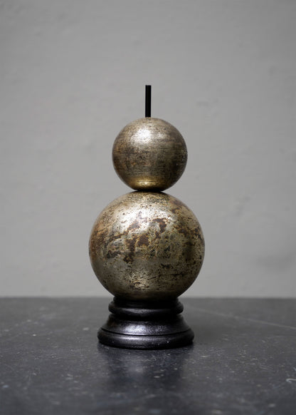 Snowman on aluminum stand in Silver - Small