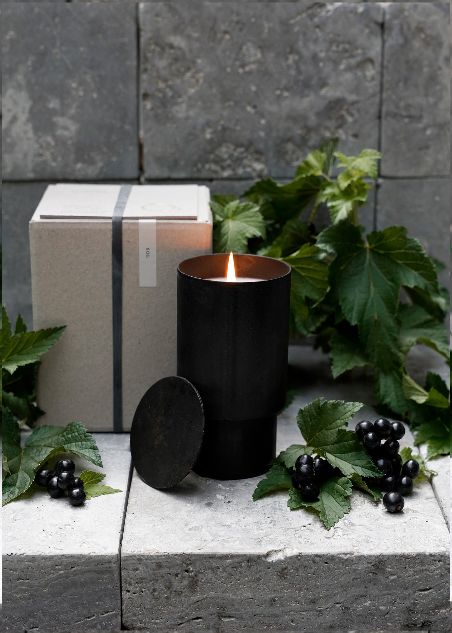 "Sol" Scented Candle in Iron Vessel