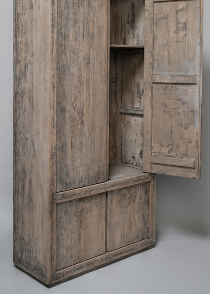 Tall wooden Asian cabinet