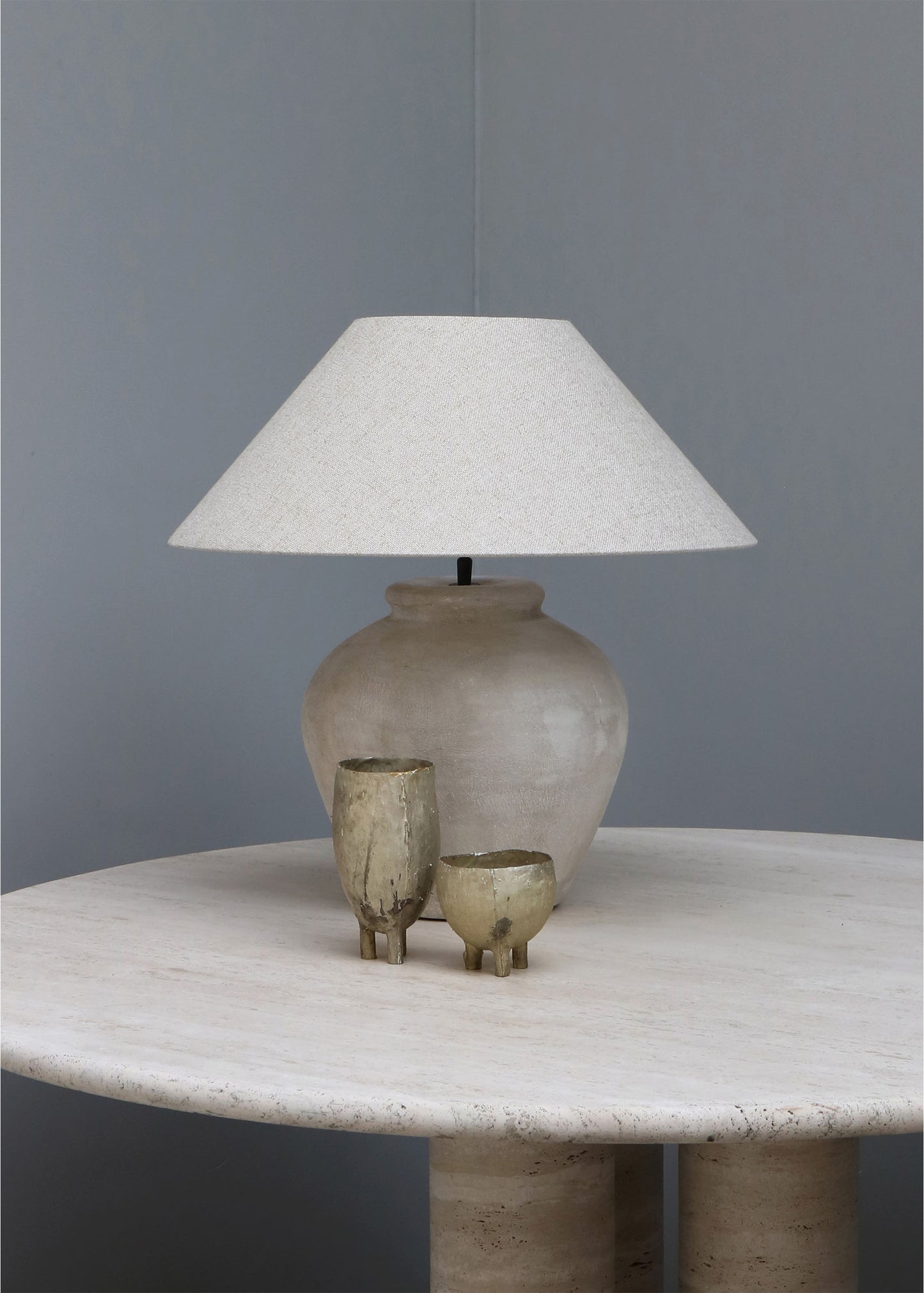 TERRACOTTA LAMP BEIGE – SMALL