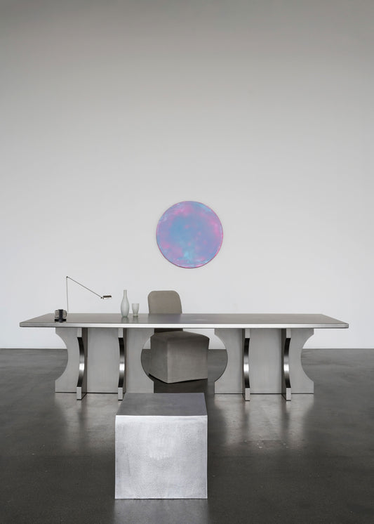 "DINING TABLE IN STEEL" BY OLIVER GUSTAV