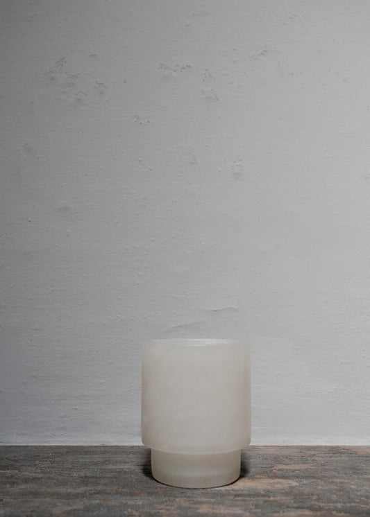 "Tea light Large in alabaster #3" by Michaël Verheyden