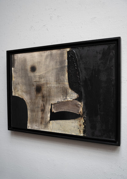 Artpiece from fabric and mixed media