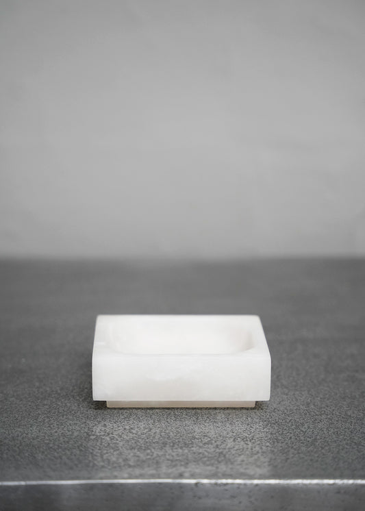 "Caro XS Soap Dish in Alabaster" by Michaël Verheyden