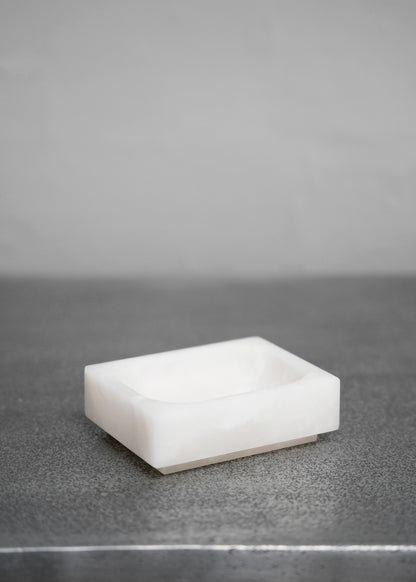 "Caro XS Soap Dish in Alabaster" by Michaël Verheyden