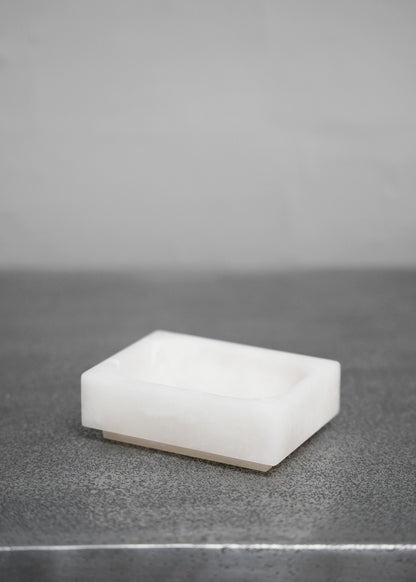 "Caro XS Soap Dish in Alabaster" by Michaël Verheyden