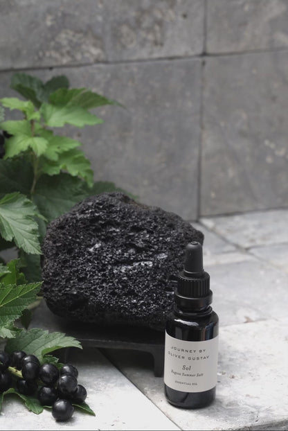 "Sol" Potpourri on iron stand