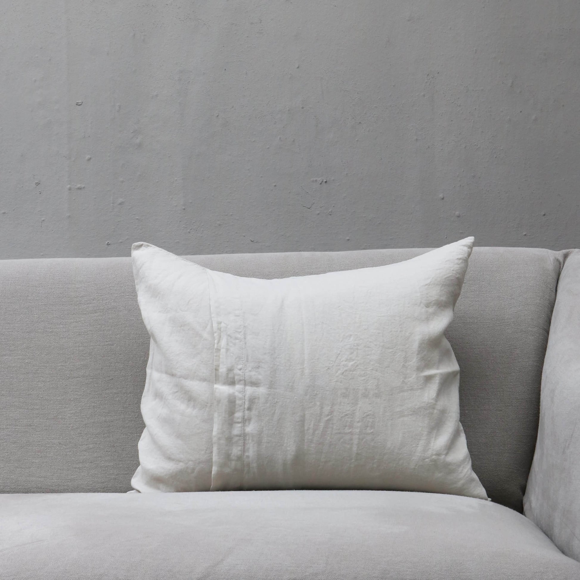 white Cushion pillow in high quality linen by Society Limonta