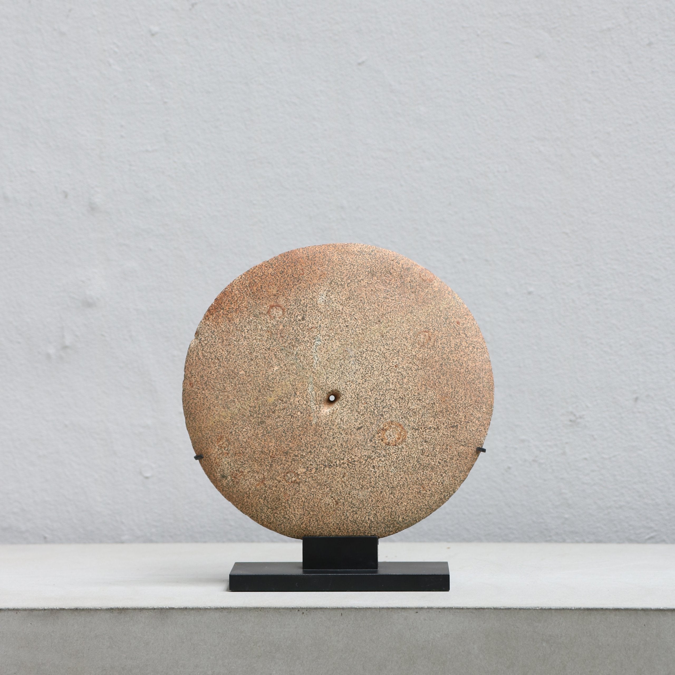 Stone Disc Pattern Neolithic Stone Disc with Central Perforation – Studio Oliver Gustav